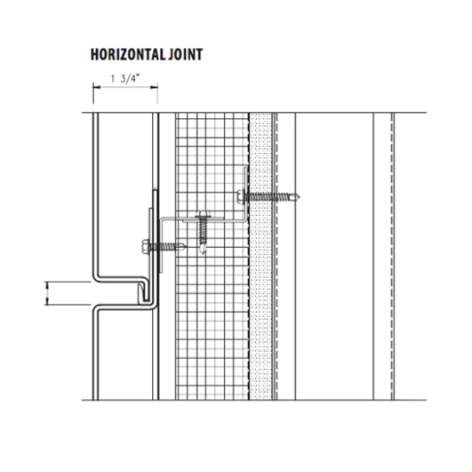 arcwall rainscreen system horizontal-joint