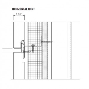 econowall rainscreen system horizontal joint